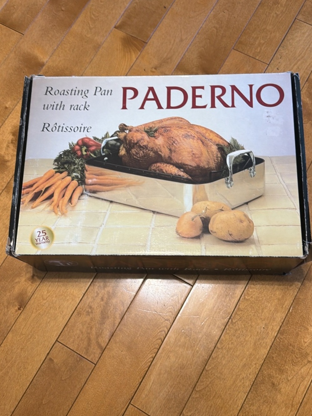 Paderno Stainless Steel Roasting Pan with Rack - Silver